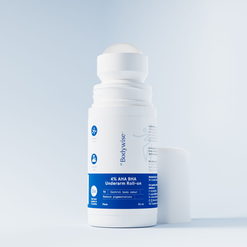 4% AHA BHA Underarm Roll On - 50 mL - Flora