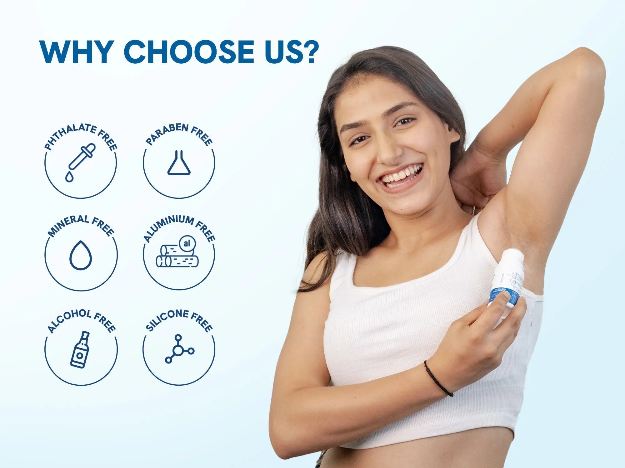 4% AHA BHA Underarm Roll On - 50 mL - Flora